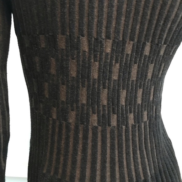 Knit Sweater Dress by Max Studio Gray Size Large Long Sleeve - Picture 5 of 6